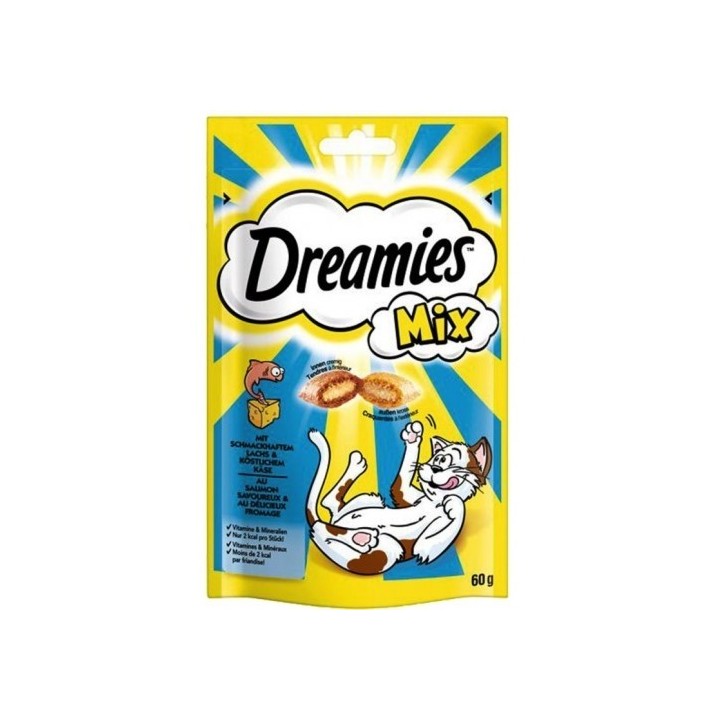 Dreamies s lososem a sýrem 60g mix cat