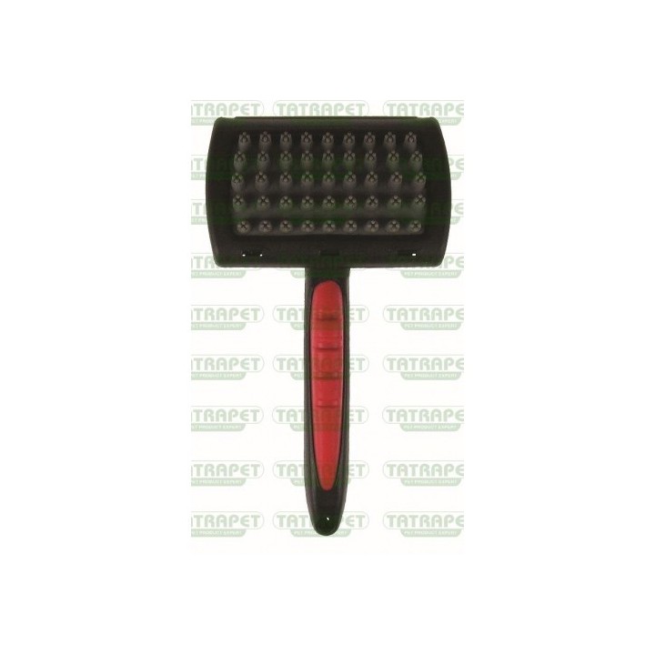 Kartáč gumový masážní 4hroty s rukojetí Tatrapet