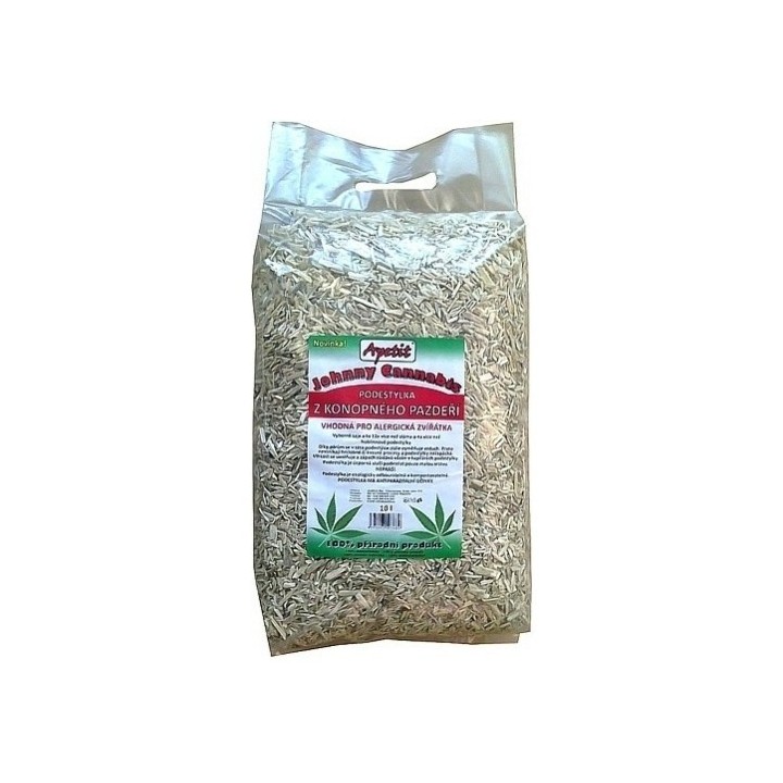 Podestýlka Johnny Cannabis 10l z konopného pazdeří,Apetit