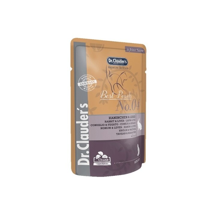 Dr.Clauder´s Kaninchen & Leber (králík s játrou v omáčce) 100g cat  AKCE