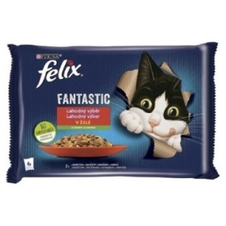 Felix Fantastic 85gx4ks kaps. kuře+rajče/hovězí+mrkev/12ks