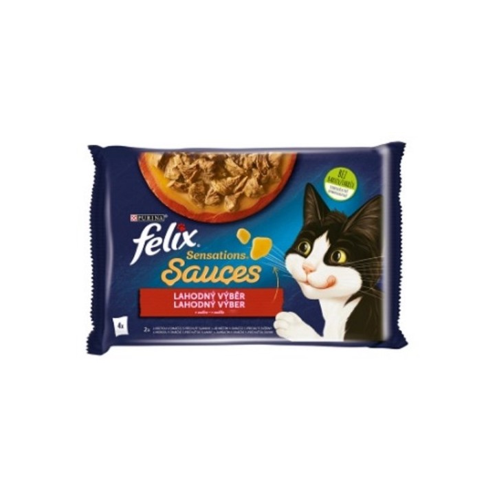 Felix Sensations 85gx4ks kaps. krůta+jehně v omáčce /12ks