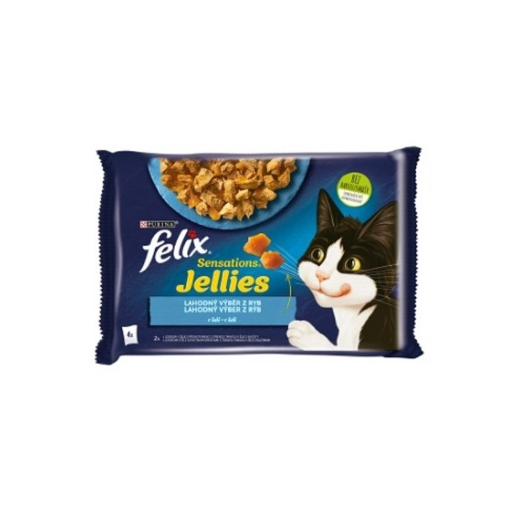 Felix Sensations 85gx4ks kaps. losos+treska v želé /12ks