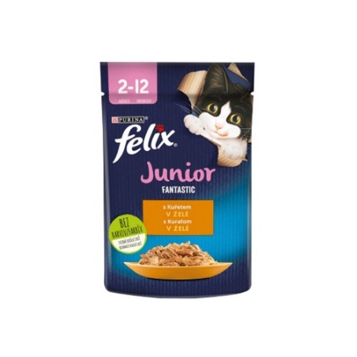 Felix Fantastic 85g kaps.JUNIOR kuře v želé /26ks
