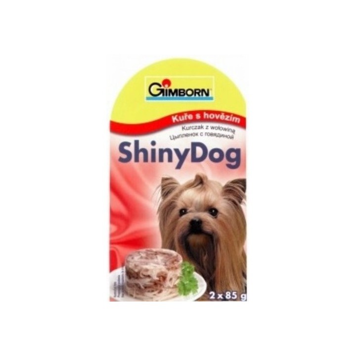 Shiny dog 2x85g kuře+hovězí/8ks