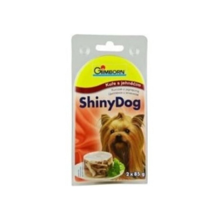 Shiny dog 2x85g kuře+jehně/8ks