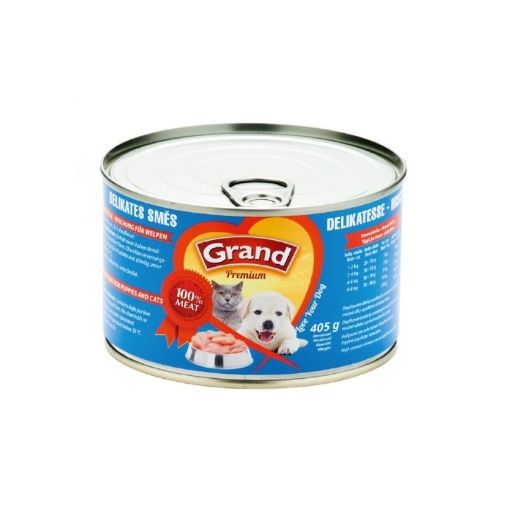 Grand  405g delikates směs dog 1ks/6ks