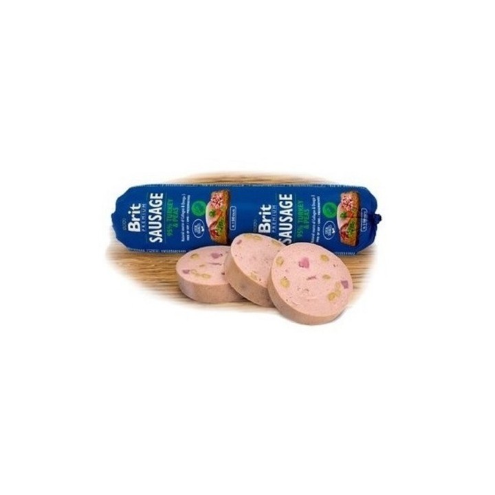 Brit Premium Sausage 800g Turkey & Peas dog