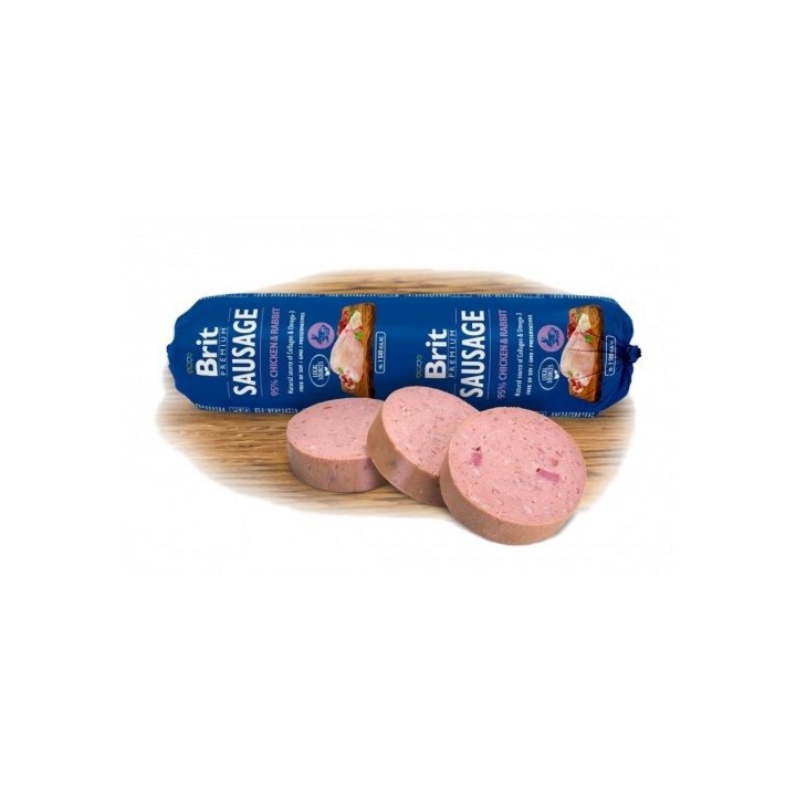 Brit Premium Sausage 800g Chicken & Rabbit dog