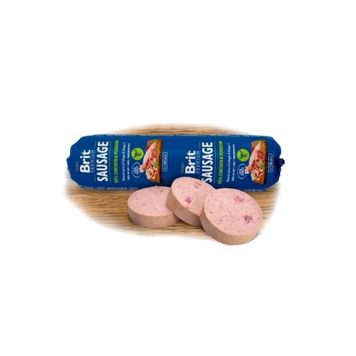 Brit Premium Sausage 800g Chicken & Venison dog