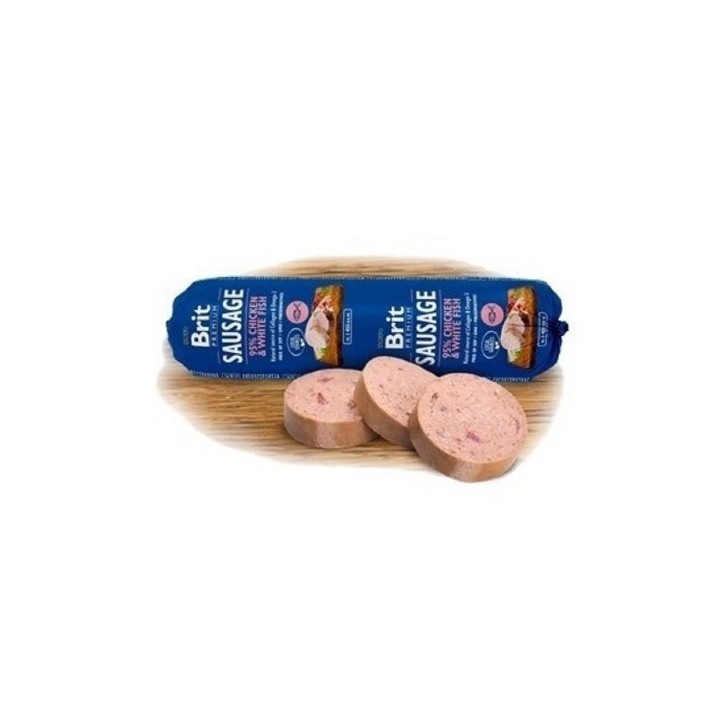 Brit Premium Sausage 800g Chicken & White Fish dog