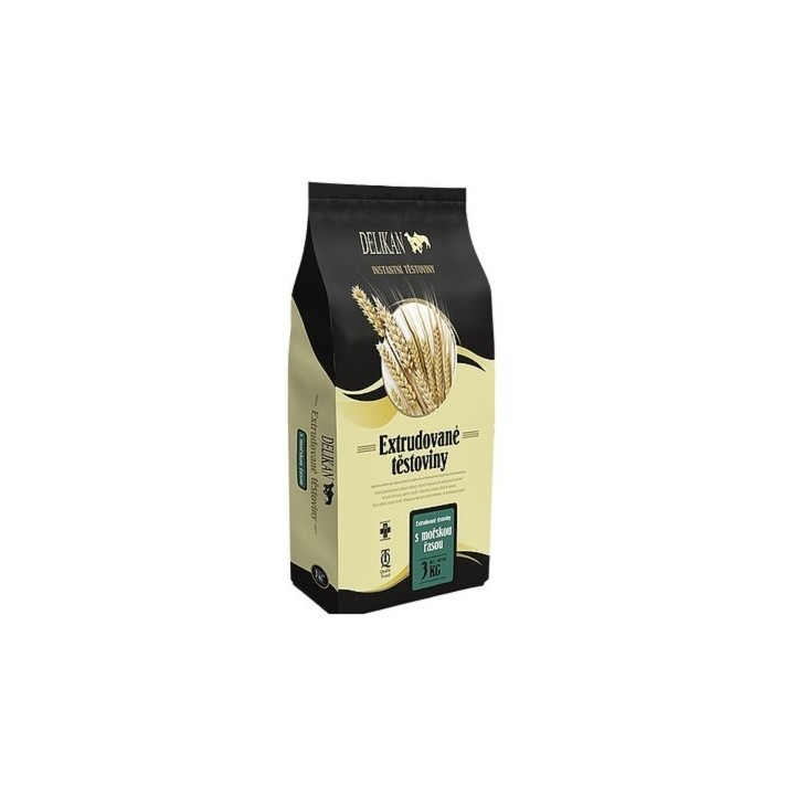 Delikan  3kg extrudované těstoviny řasa