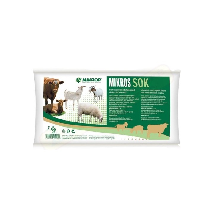 Mikros 1kg SOK pro skot,ovce a kozy -sáček