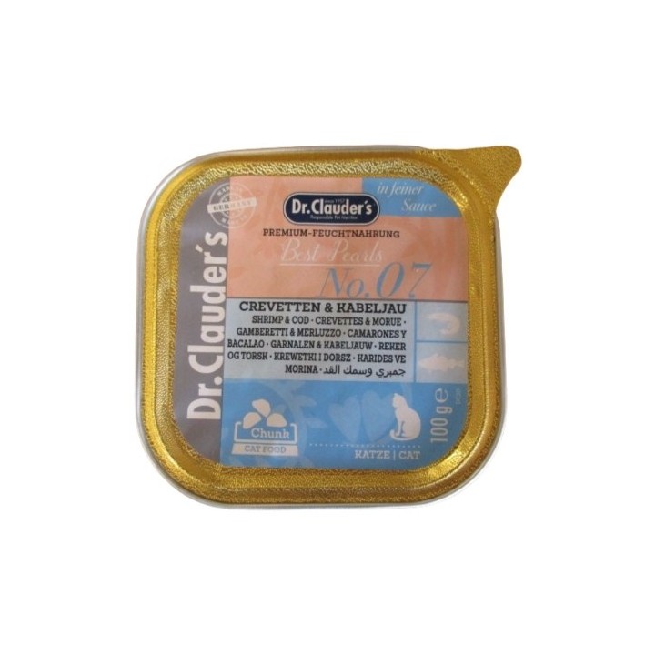 Dr.Clauder´s Crevetten & Kabeljau (treska+kreveta) 100g cat AKCE