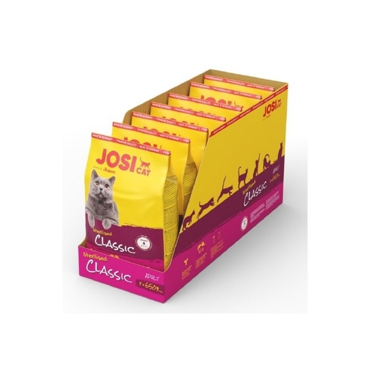 JosiCat 4,55kg Sterilised Classic 7x650g