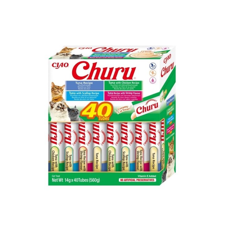 Churu Cat BOX Tuna Seafood Variety 40x14g
