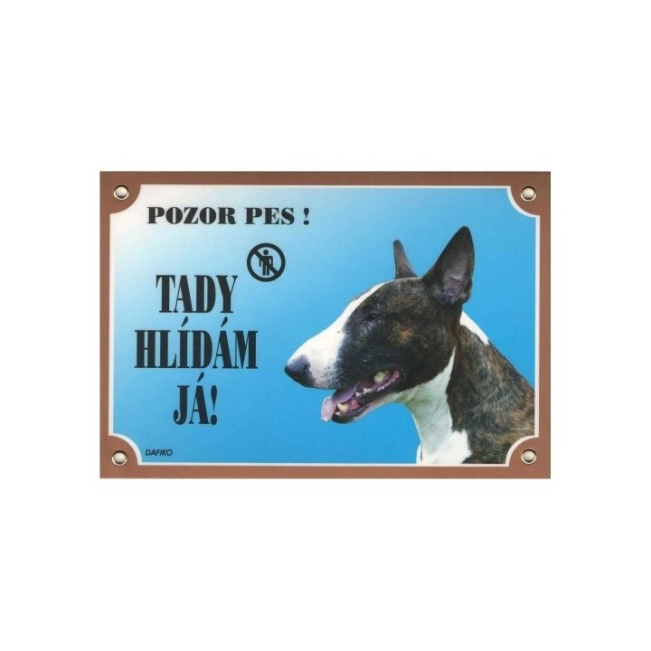 Cedulka bulteriér pes