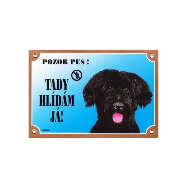 Cedulka briard černý