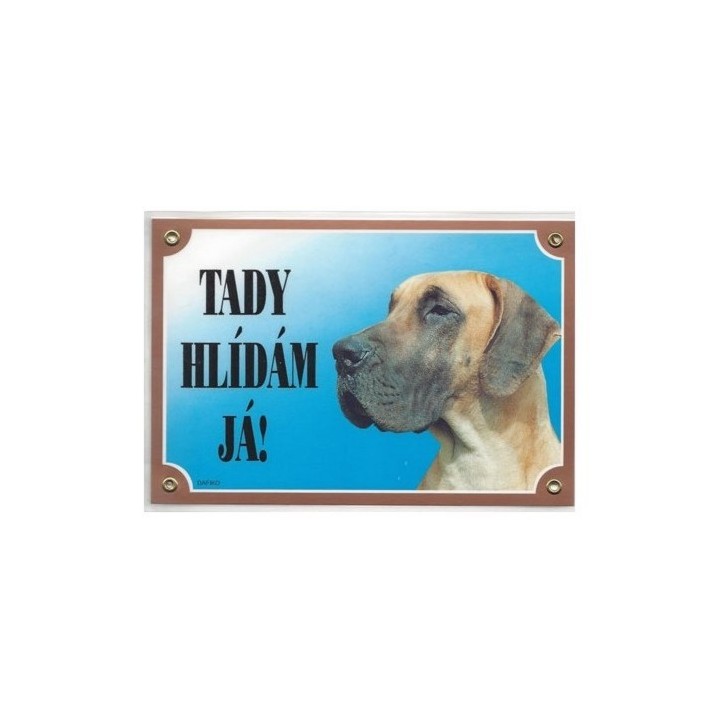 Cedulka doga žlutá