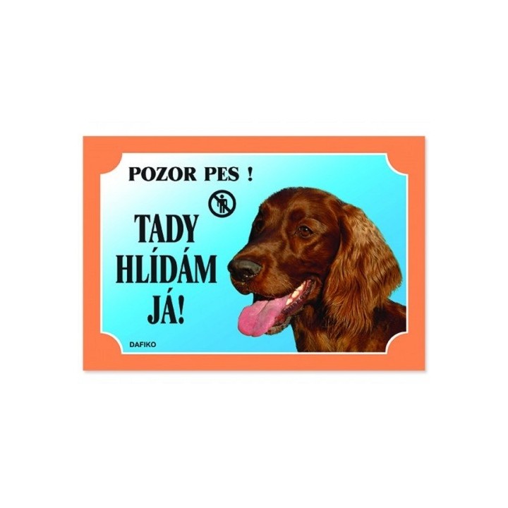 Cedulka irský setr hnědý