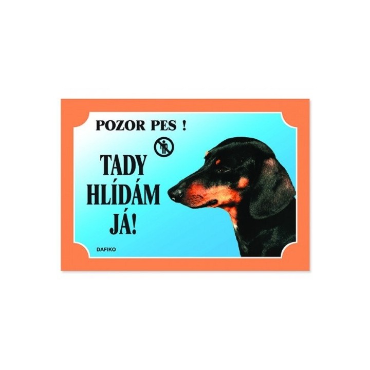 Cedulka jezevčík krátkosrstý černý
