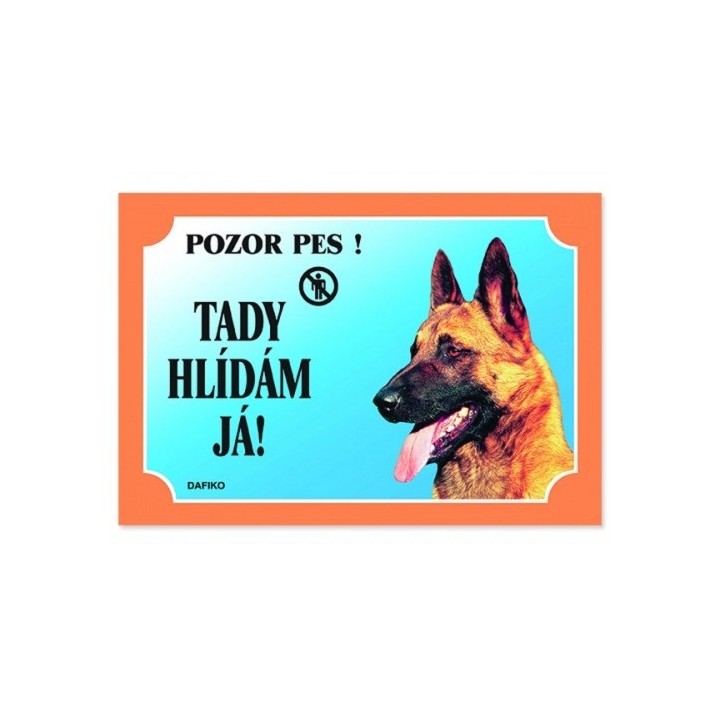 Cedulka belgický ovčák