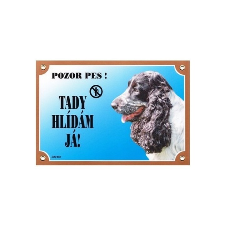 Cedulka kokr černobílý