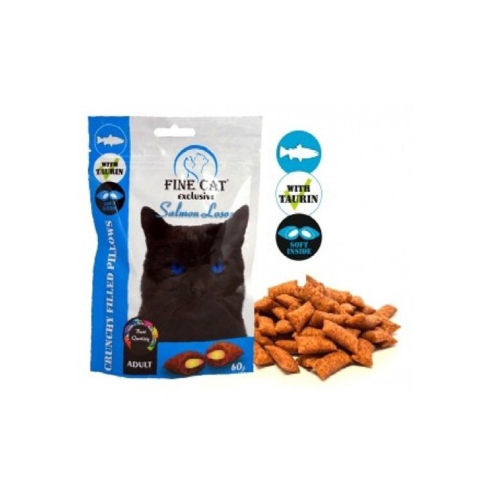 Fine cat Exclusive polštářky losos 60g