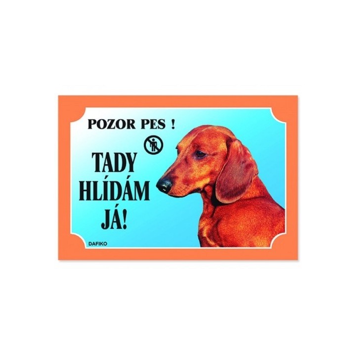 Cedulka jezevčík hladkosrstý
