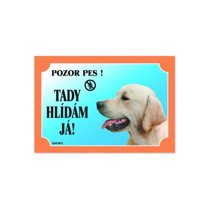 Cedulka zlatý retrívr