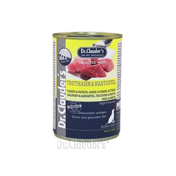 Dr.Clauder´s Truthahn & Kartoffel (krocan s bramborem) 400g dog
