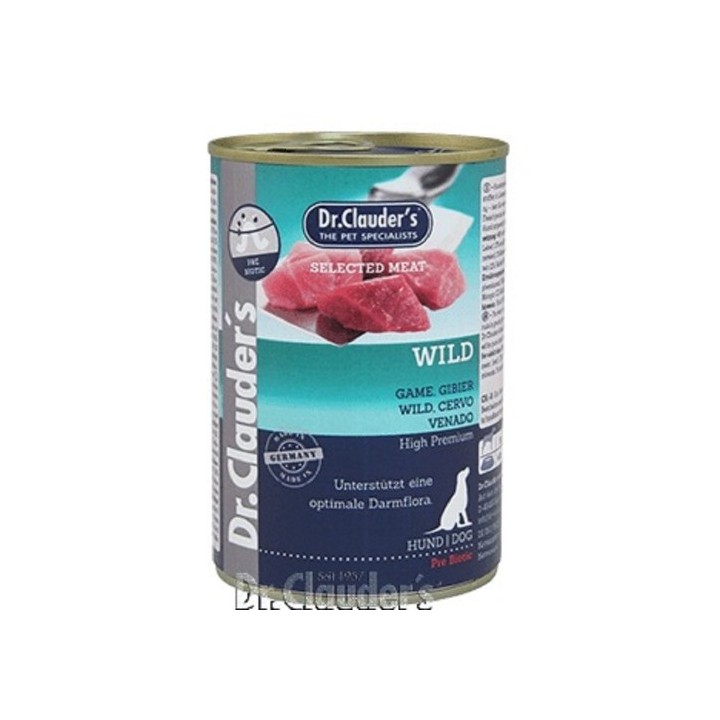 Dr.Clauder´s Wild (zvěřina) 400g dog