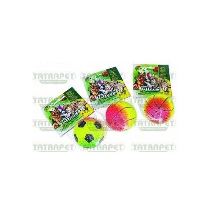 Míč gumový neon-duha 6cm Tatrapet