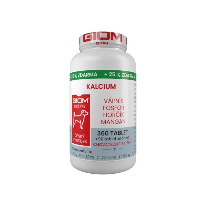 Giom S Kalcium 360ks tablety dog+cat
