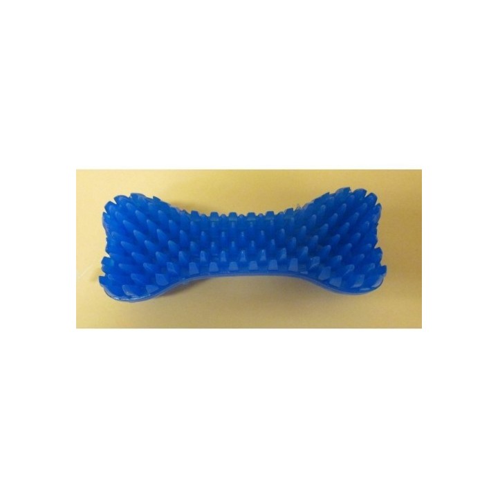 Kost gumová s ostny 16cm s vůní/neon