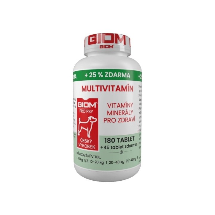 Giom S Multivitamín 180ks tablety dog+cat