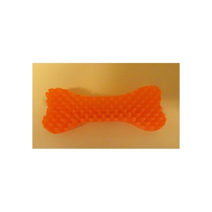 Kost gumová s ostny 14cm s vůní/neon