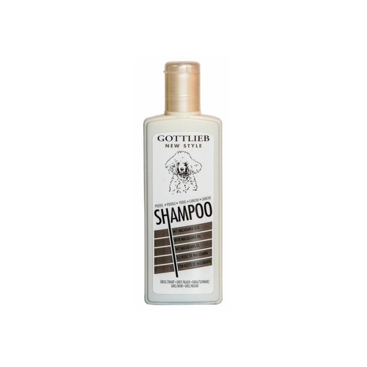 Gottl.šamp. 300ml pudl černý s makadamovým olejem