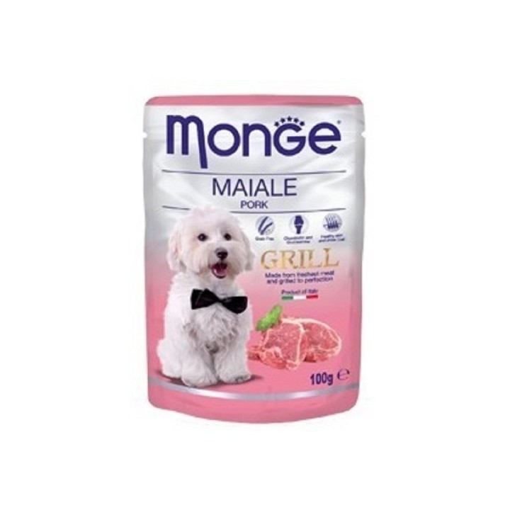 Monge grill 100g kaps.vepřová 1ks/24ks dog