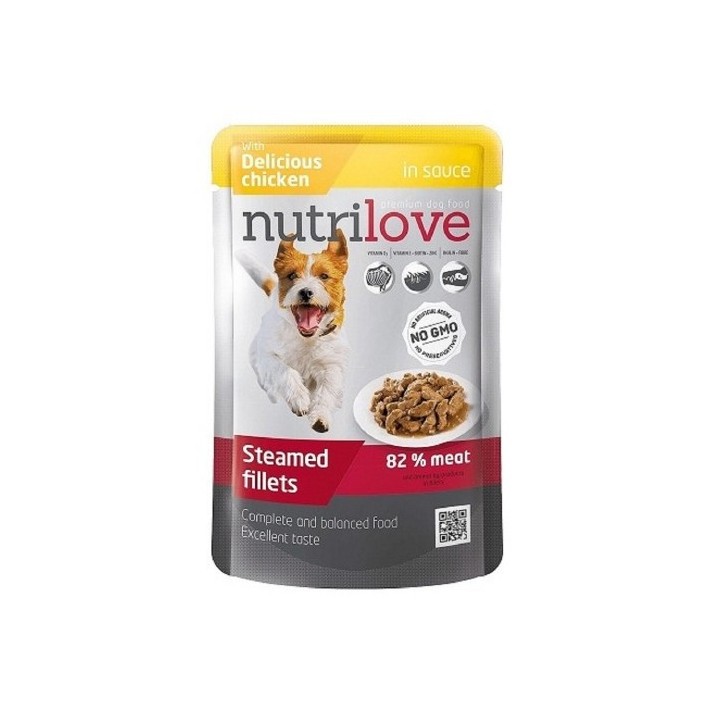 Nutrilove 85g kapsička, šťáva kuřecí/28ks