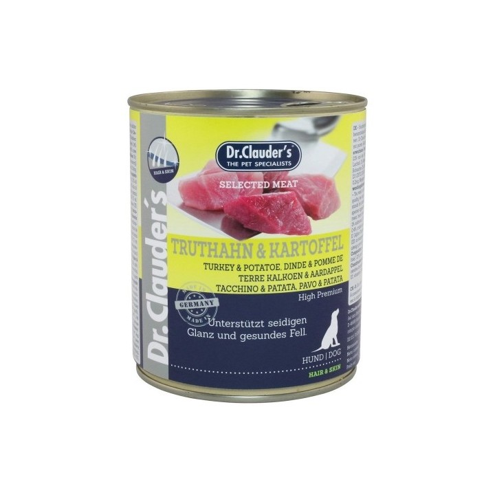 Dr.Clauder´s Truthahn & Kartoffel (krocan s bramborem) 800g dog AKCE