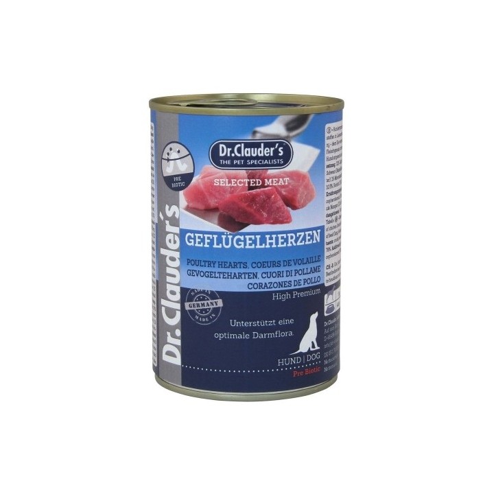 Dr.Clauder´s Geflügelherzen (drůbeží srdce) 400g dog AKCE