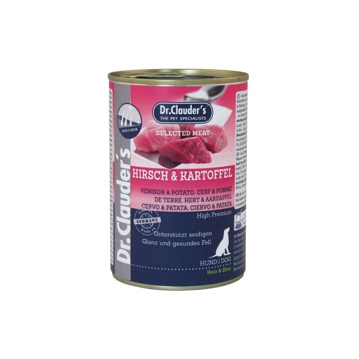 Dr.Clauder´s Hirsch & Kartoffel (jelen s bramborem) 400g dog  AKCE