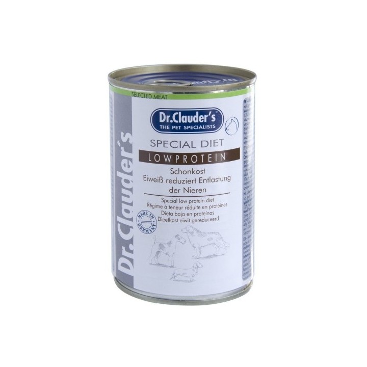 Dr.Clauder´s Special Diet Low Protein 400g dog  AKCE