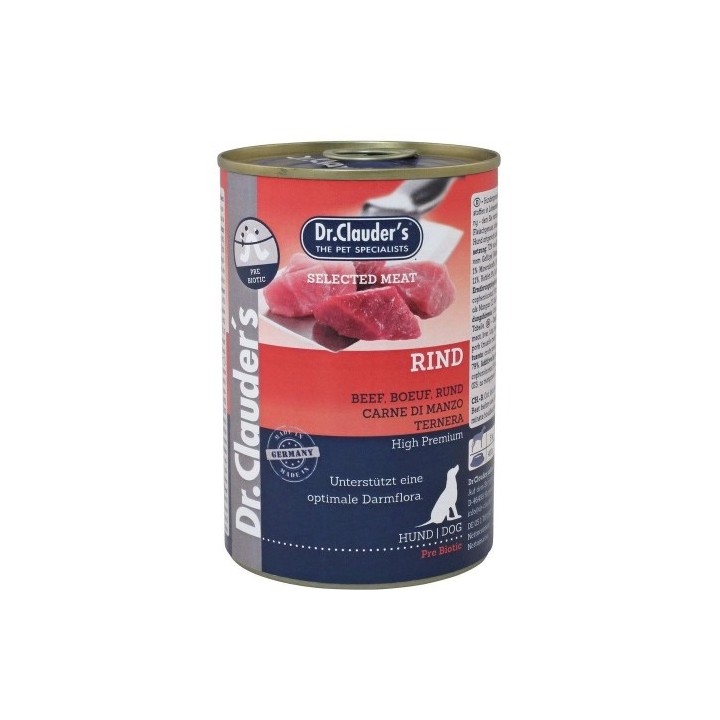 Dr.Clauder´s Rind (hovězí) 400g dog  AKCE