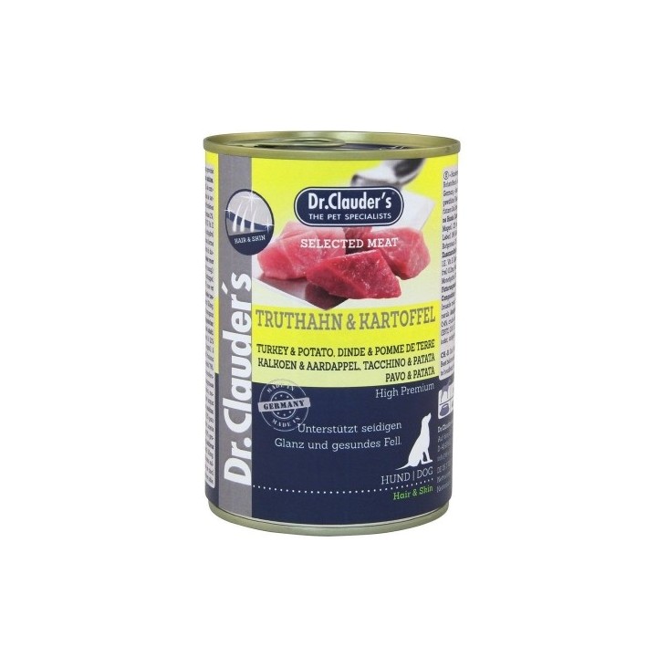 Dr.Clauder´s Truthahn & Kartoffel (krocan s bramborem) 400g dog  AKCE