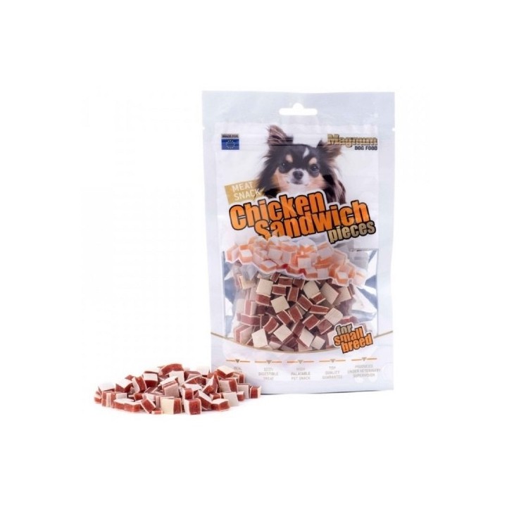 Magnum Chicken Sandwich pieces - kostičky 80g dog