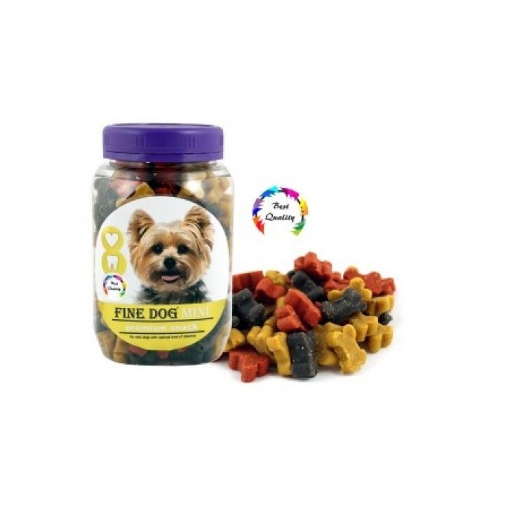 Fine dog Mini kostičky soft mix 280g dóza