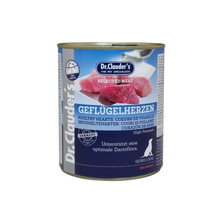 Dr.Clauder´s Geflügelherzen (drůbeží maso a srdce) 800g dog AKCE