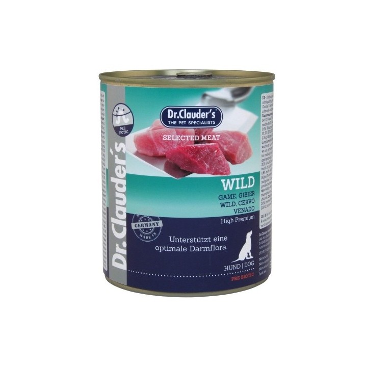 Dr.Clauder´s Wild (zvěřina) 800g dog  AKCE
